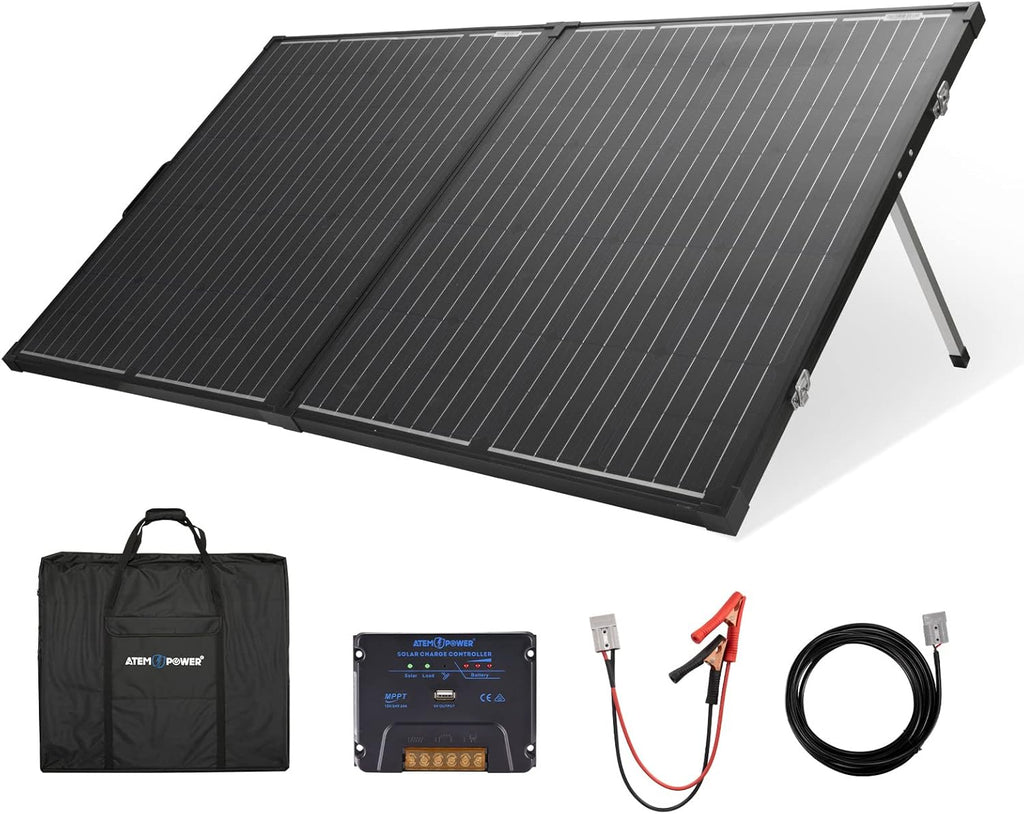 200W Monocrystalline Portable Foldable Solar Panel with 20A MPPT Controller F2021