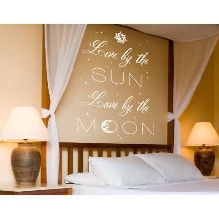 Sun Moon Wall Decal Quotes and Sayings T78044