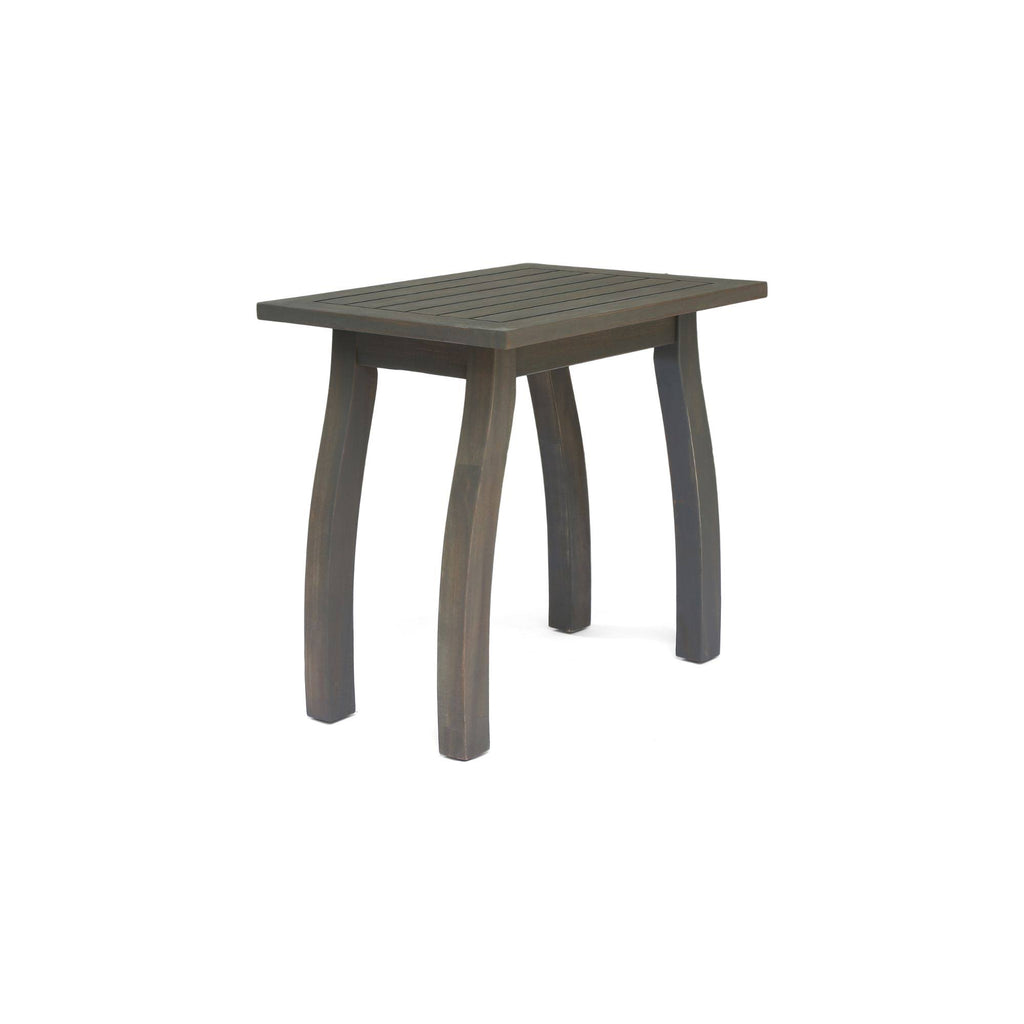 Gray Acacia Wood Accent Table E8116