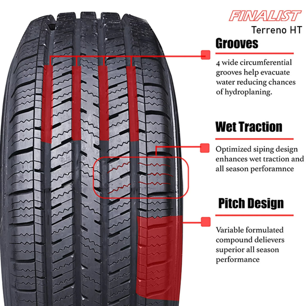 265/70R16 112T All Season Highway Terrain Tire O89387