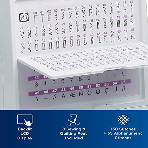 185 Built-in Stitches Sewing and Quilting Machine with LCD Display X31204