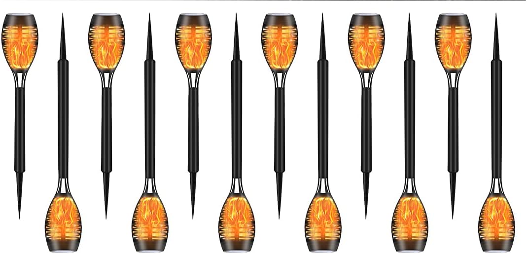 12 Pack Waterproof Solar Torch Lights Q964578