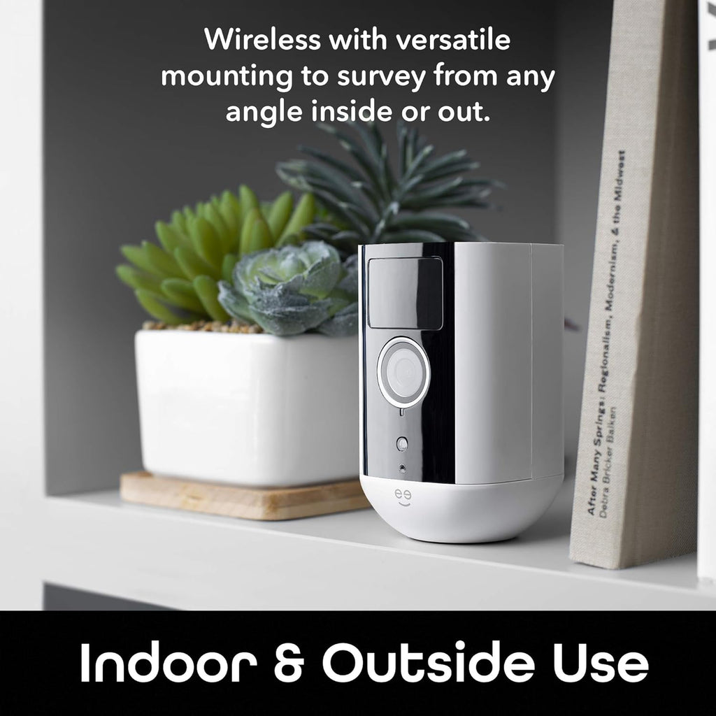 Wireless Indoor/Outdoor WiFi Security Camera, Rechargeable Battery-Powered 1080P Night Vision Waterproof (1 Pack) O43119
