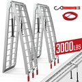 7.5ft Aluminum Folding ATV Ramps with Removable Support Legs, 2pcs R653285