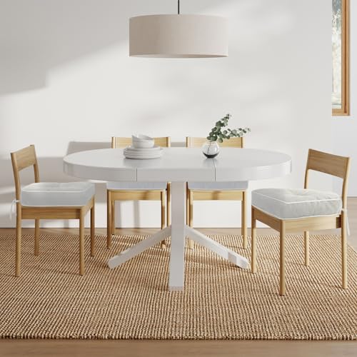 Beige 19x19 Inch Waterproof Tufted Chair Cushion Set of 2 A461