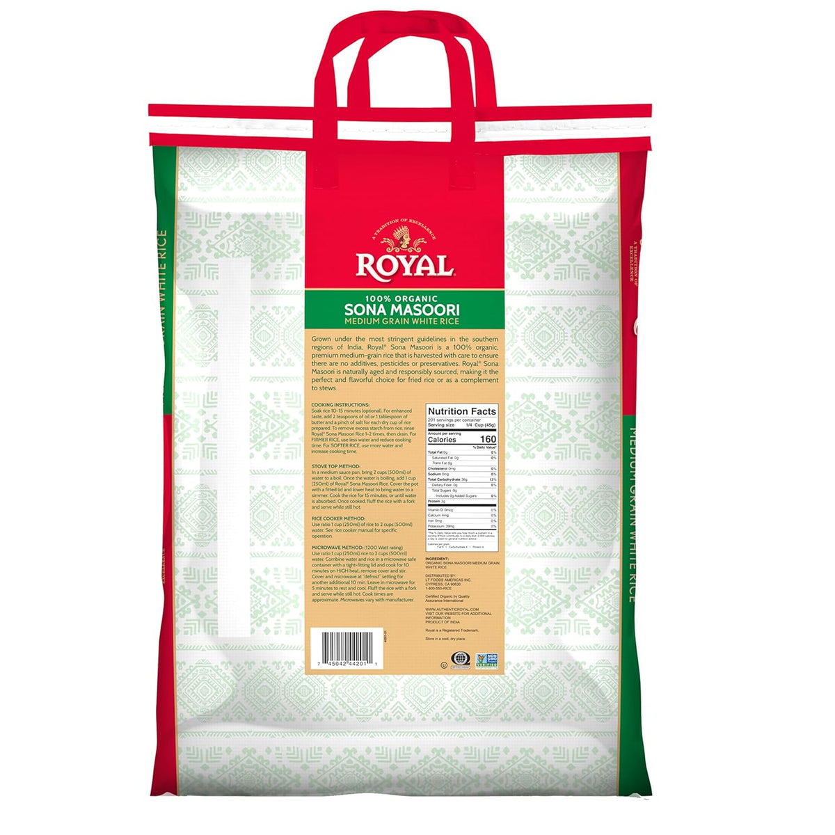20 Pound Sona Masoori Rice X446804