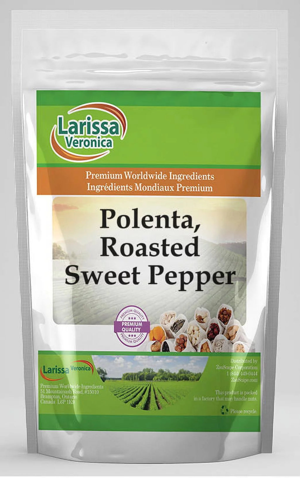 Polenta, Roasted Sweet Pepper, 16 oz, 2-Pack F3851