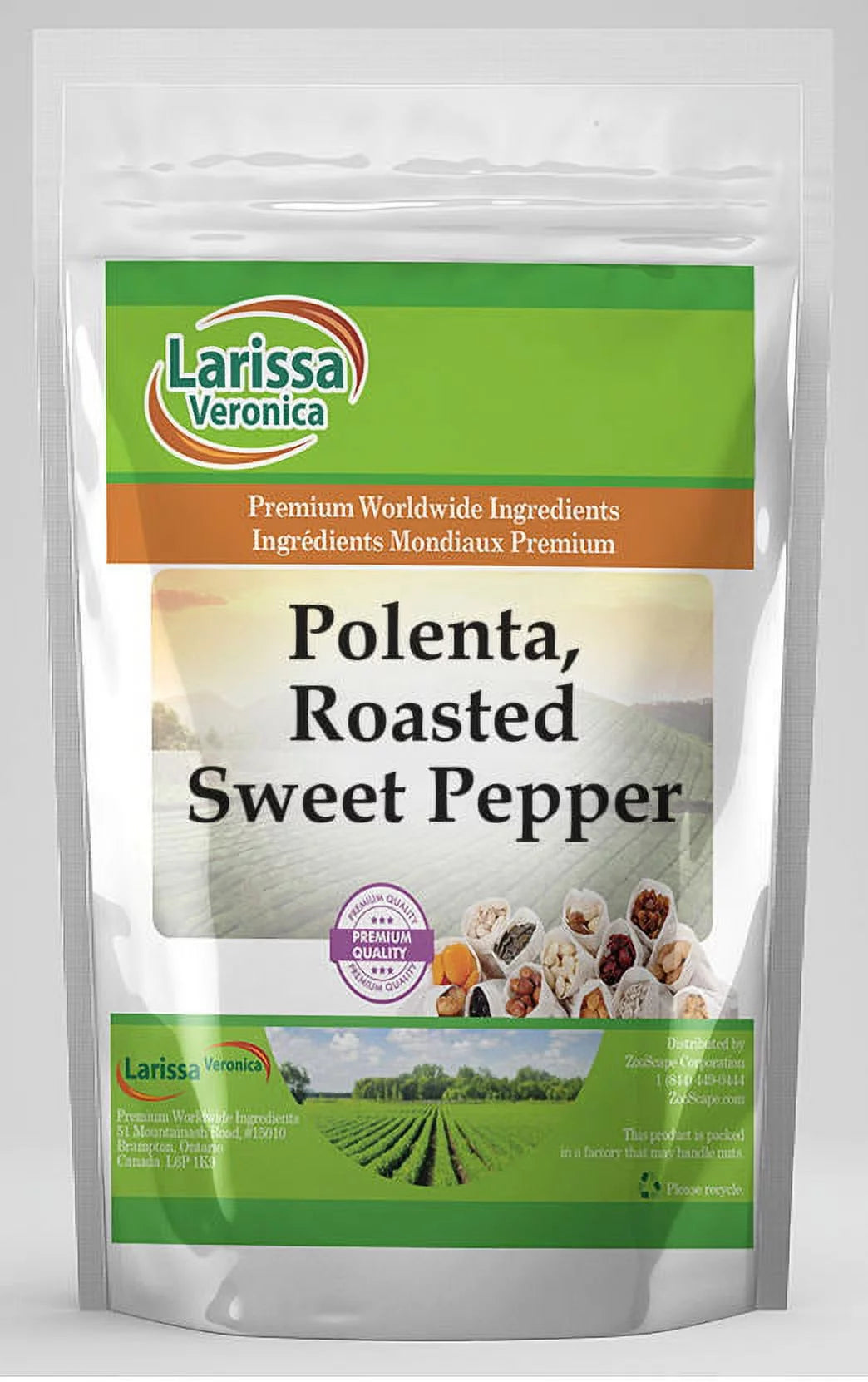 Polenta, Roasted Sweet Pepper, 16 oz, 2-Pack F3851