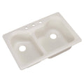 Drop-In Acrylic Double Bowl Kitchen Sink G9343