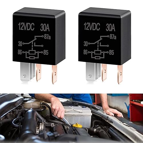2 PCS 5-pin Relay, 12V/24V 30A Automotive Relay X238532