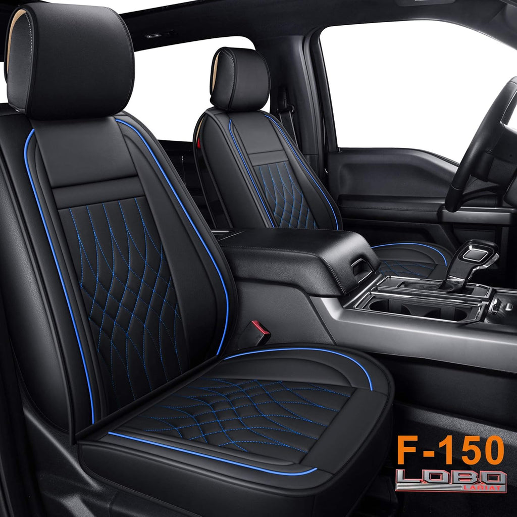 Pickup Seat Covers Crew Cab Faux Leather Gray Full Set T849