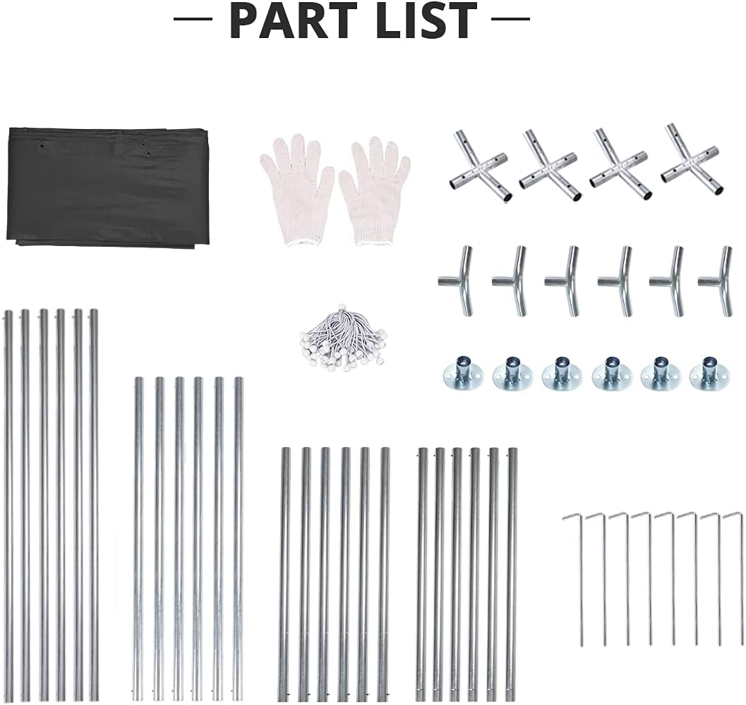 10' x 15' Heavy Duty Anti-Snow Carport Canopy G42674