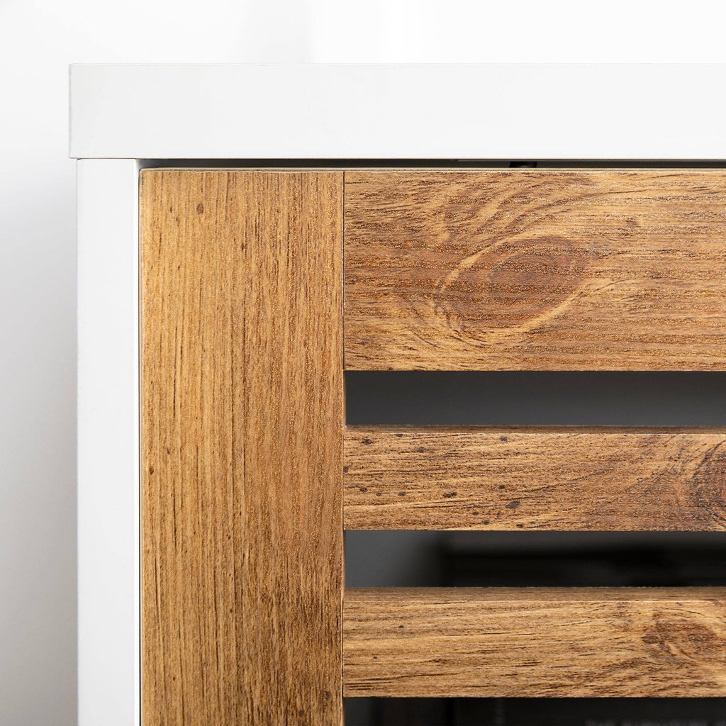 Black Sliding Door TV Console U861772