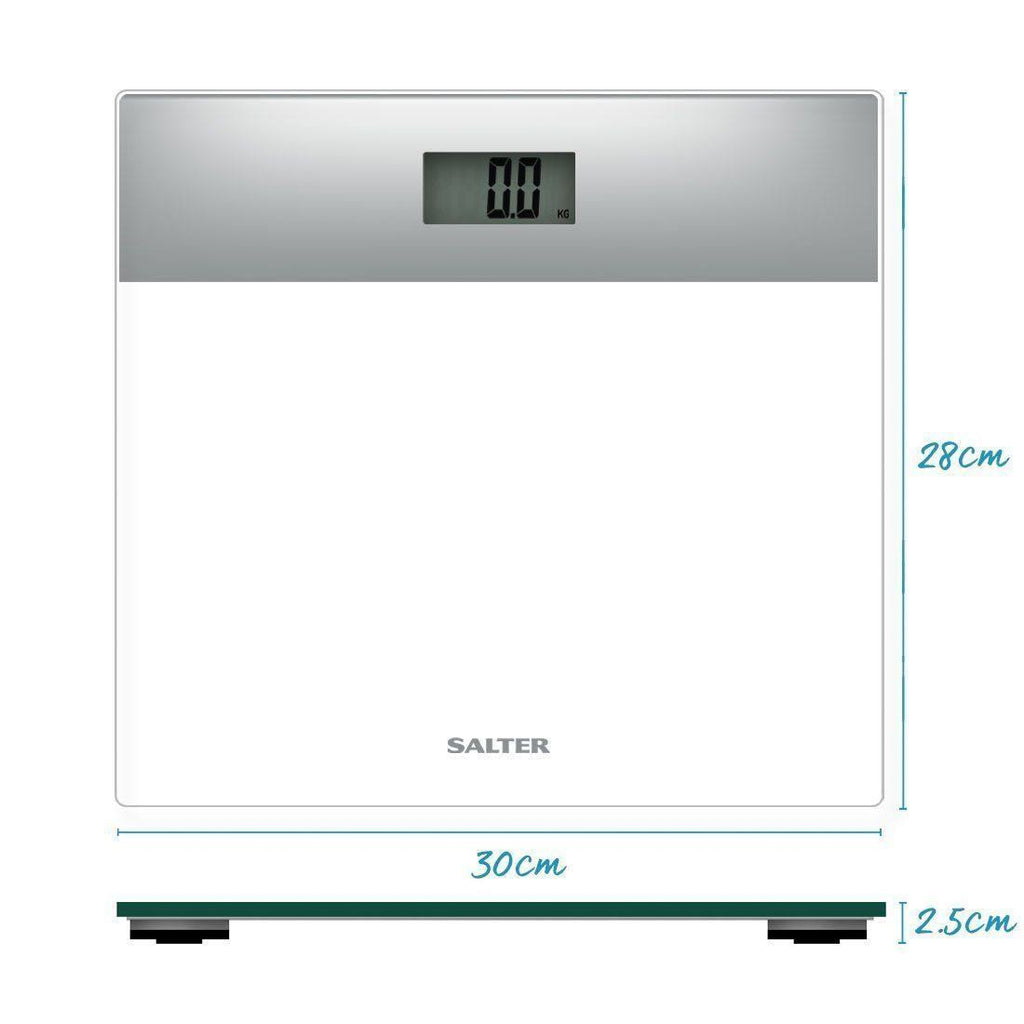 White Glass Digital Bathroom Scale P8484