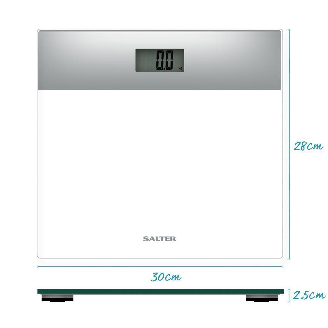 White Glass Digital Bathroom Scale P8484