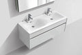 48 in. Wall Mount Double Sink Bathroom Vanity Y17395