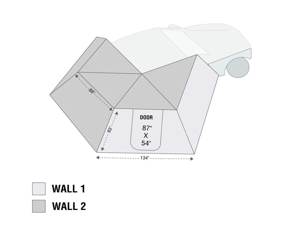 Passenger Side Awning Wall V4578