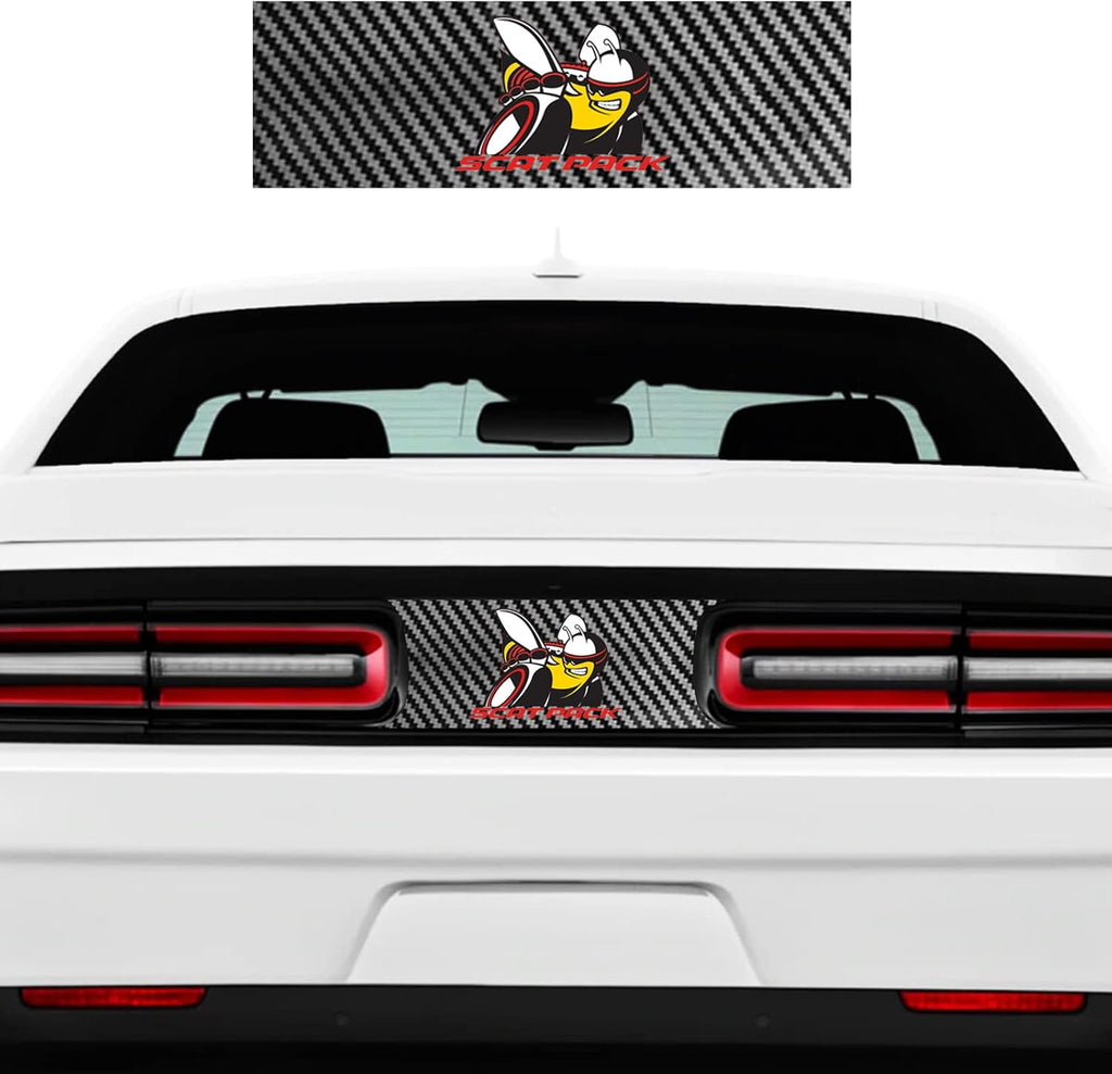 Carbon Fiber Taillight Center Divider Decal for Dodge Challenger 392 Scat Pack L50238