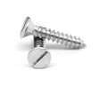 14-10 x 2x22 Slotted Flat Head Sheet Metal Screw, Low Carbon Steel, Zinc Plated, Pk 800 N16567