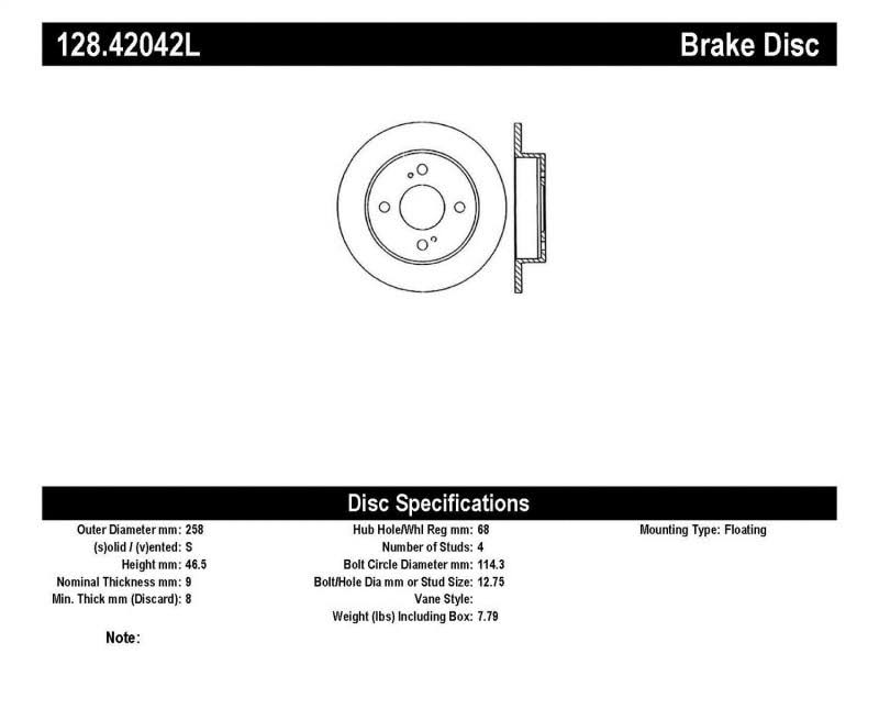 Drilled Sport Brake Rotor O19769