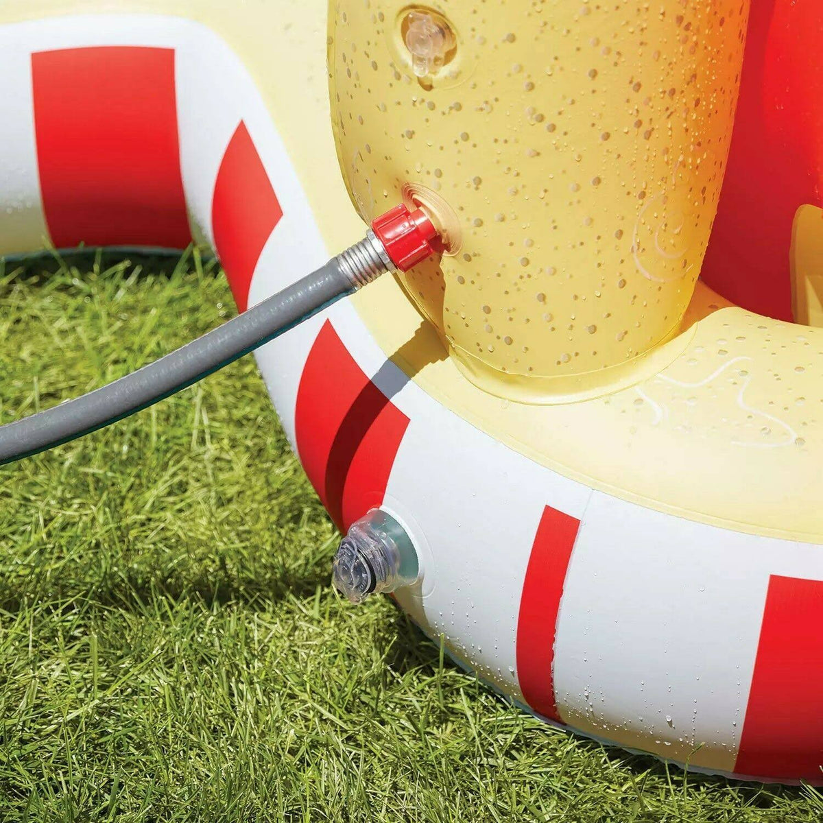Inflatable Pool with Sprinkler Arch Over 5 ft Tall U640