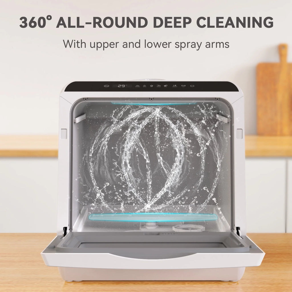 Portable Countertop Dishwasher, 5 Washing Programs, 5L Built-in Water Tank G135828