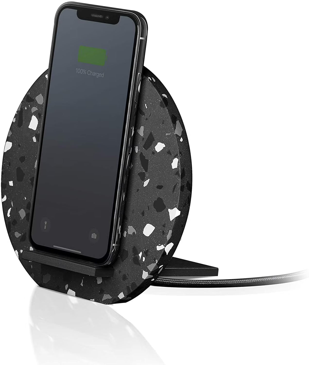 Wireless Charger Stand with Qi Certified 10W Fast Charging (Black) W606473