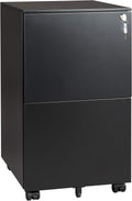 Black Vertical File Cabinet with Lock V477134