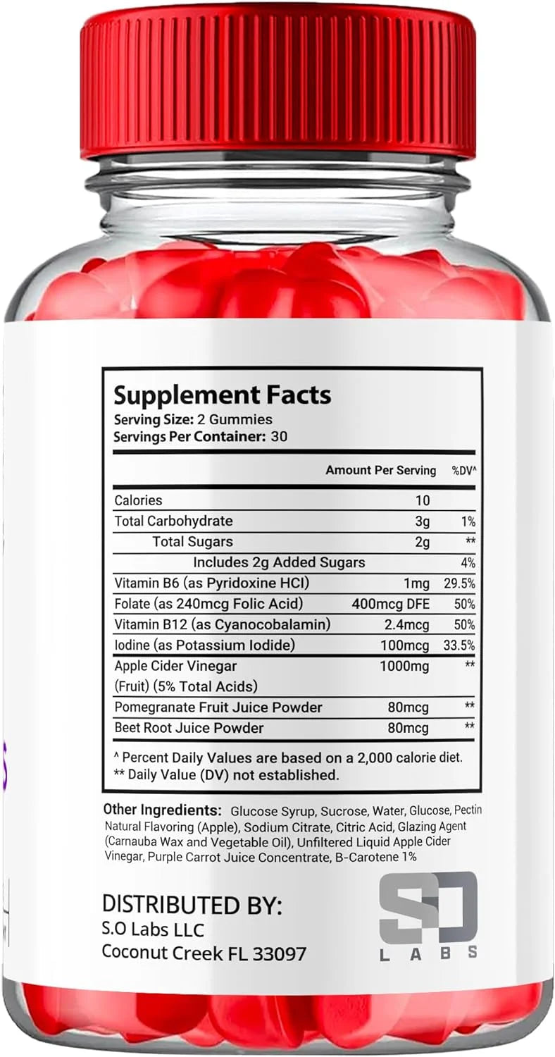 Apple Cider Vinegar Dietary Supplement Gummies E352306