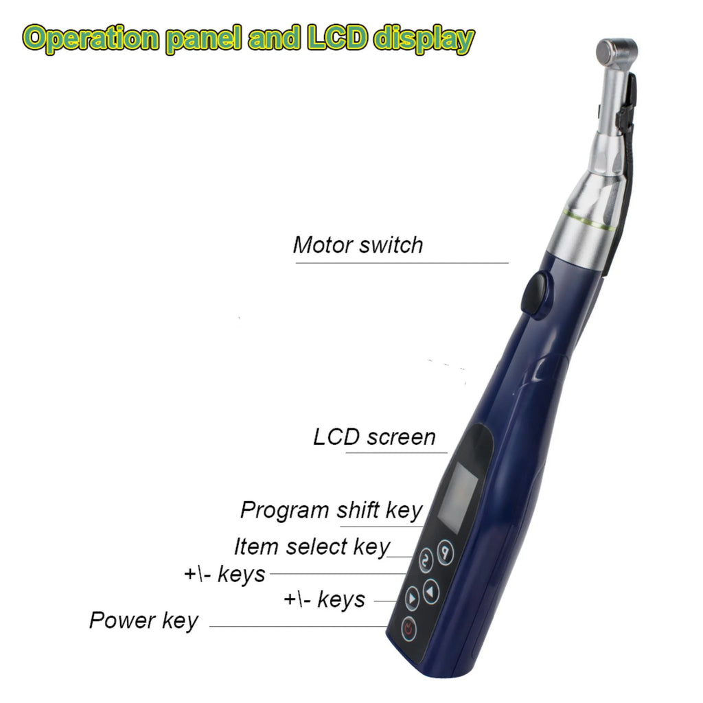 Wireless Mini Endodontics Motor with 16:1 Reduction Contra Angle T755071