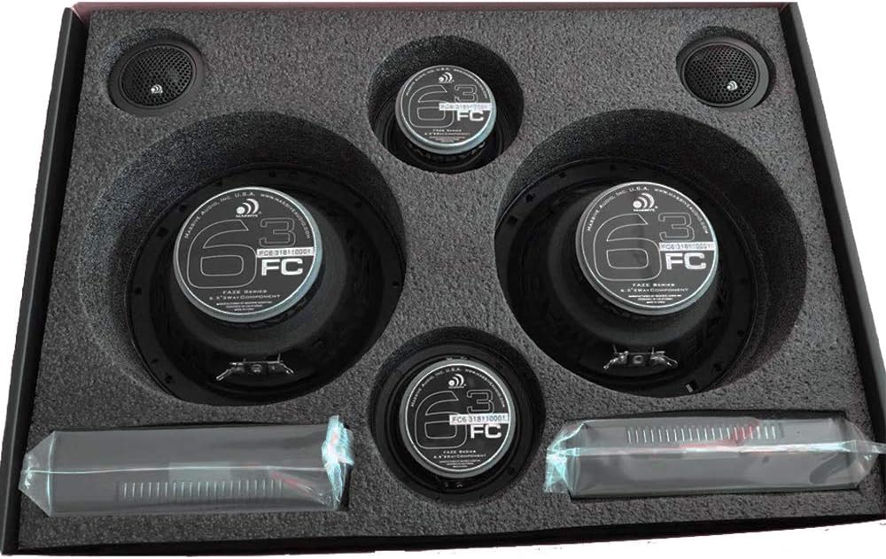 6.5 Inch 3-Way Component Kit Speakers, Pair D400844