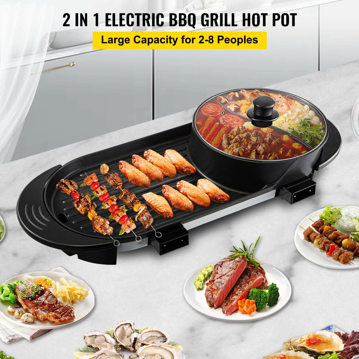 Portable Smokeless Electric BBQ Grill J52918