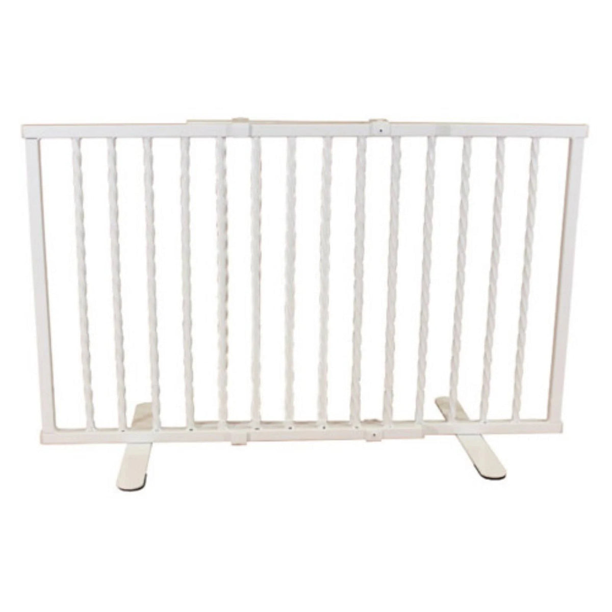 White Wrought Iron Freestanding Pet Gate M703
