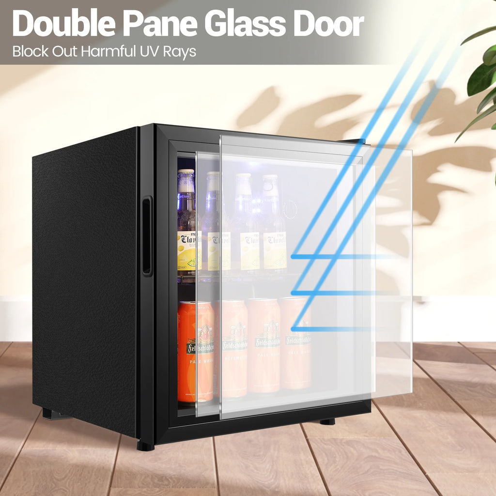 62-Can Beverage Refrigerator and Cooler with Glass Door B69488