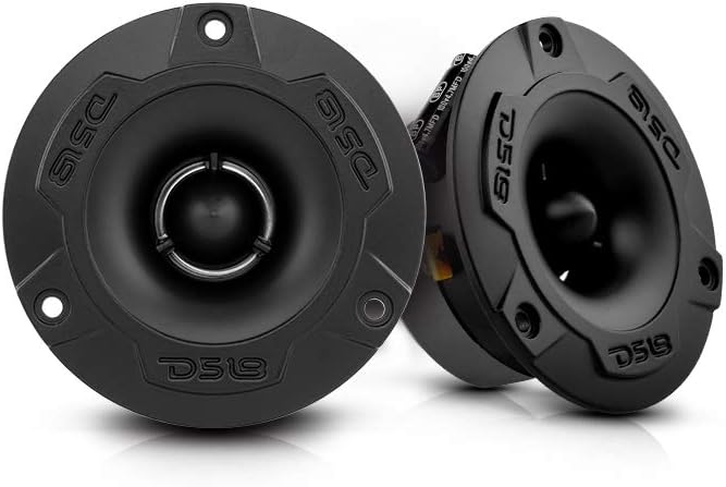 Aluminum Super Bullet Tweeter 1.5" VC 500W Max, 250W RMS, 4 Ohms with Built in Crossover, Pack of 2 Q460