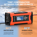10-Amp 12V 24V Automatic Smart Battery Charger X487486