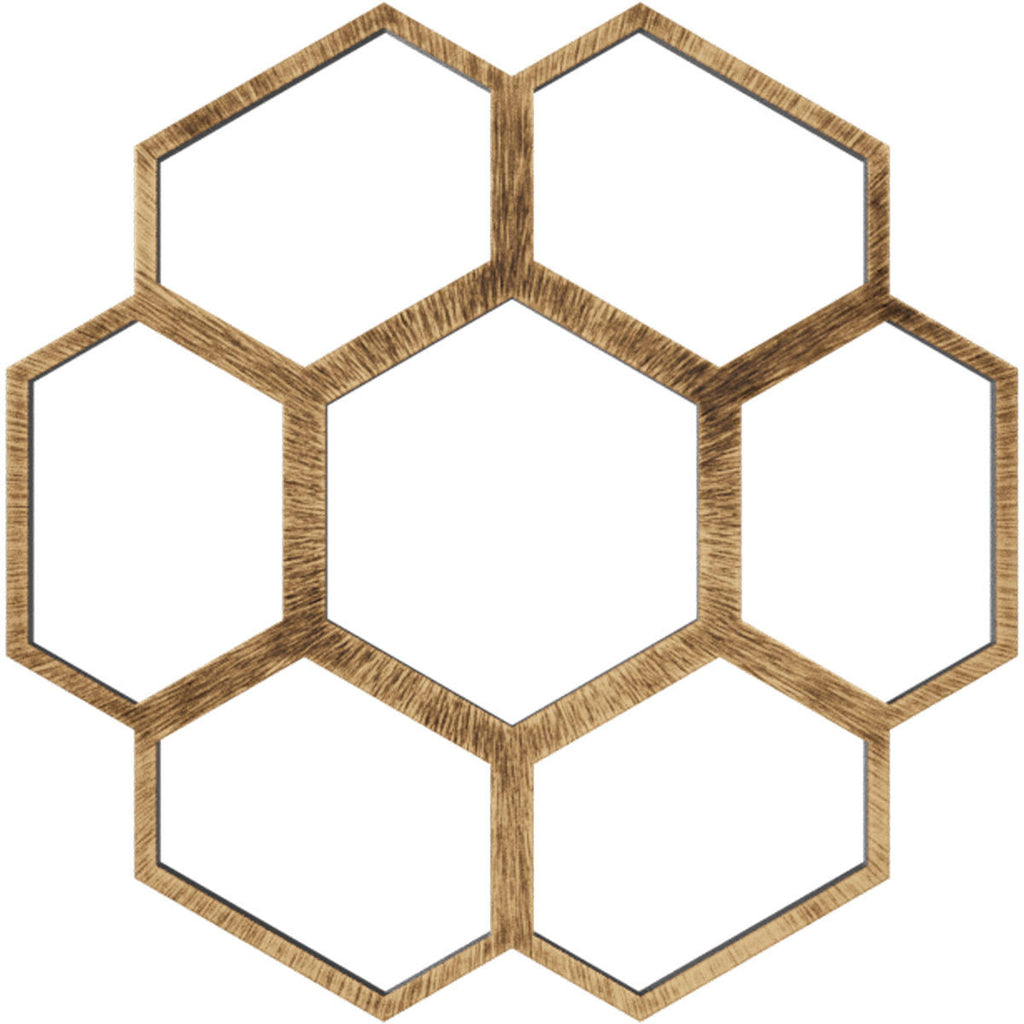 40x22OD x 17 1/8x22ID x 1x22P PVC Pierced Ceiling Medallion F891