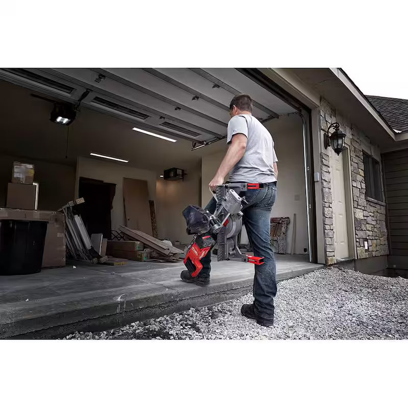 18V Lithium-Ion Brushless Cordless 7-1/4 in. Dual Bevel Sliding Compound Miter Saw Kit E5369