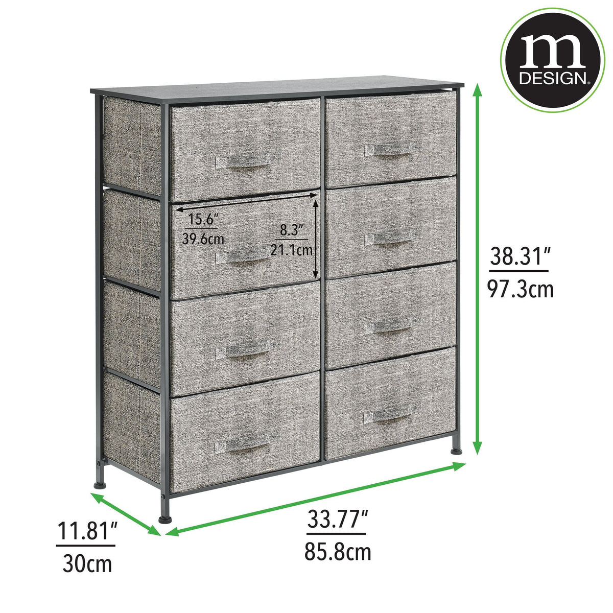 Large 8 Fabric Drawer Storage Dresser A933651