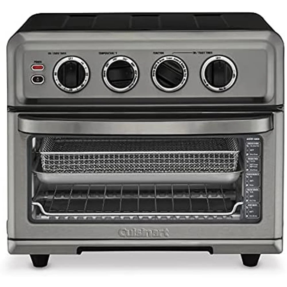 Black Stainless Steel AirFryer Toaster Oven with Grill E4066