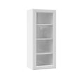 White Wall Kitchen Cabinet with Glass Door R578