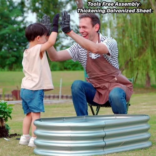 Galvanized Metal Raised Garden Bed 4x2x1ft X358