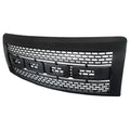 Gray ABS Carbon Fiber Look Front Hood Grille for Ford F150 P64868