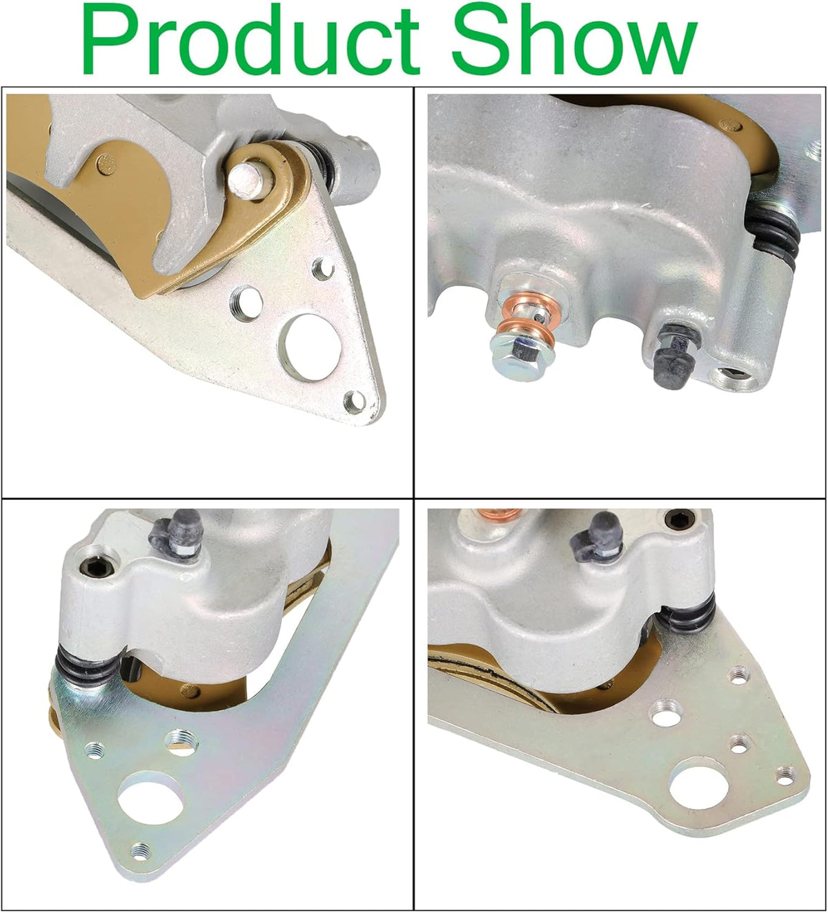 Front Left Right Brake Calipers W/Pads for Polaris Ranger 800 Crew XP 2010-2015 Z31170