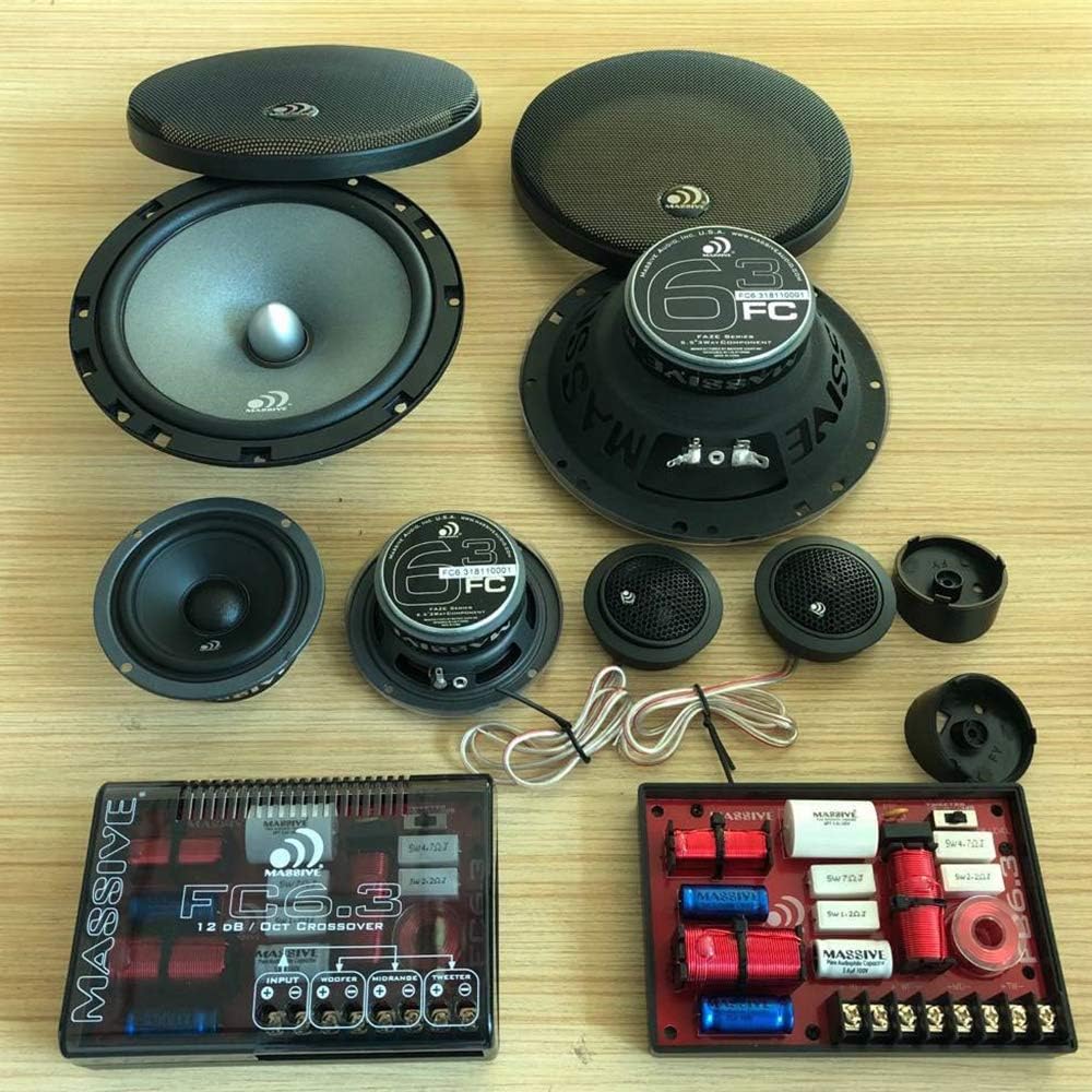 6.5 Inch 3-Way Component Kit Speakers, Pair D400844