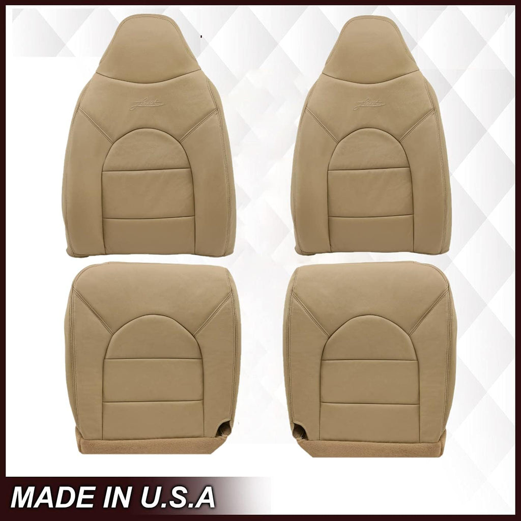 Genuine Leather Seat Cover in Medium Parchment Tan J34397