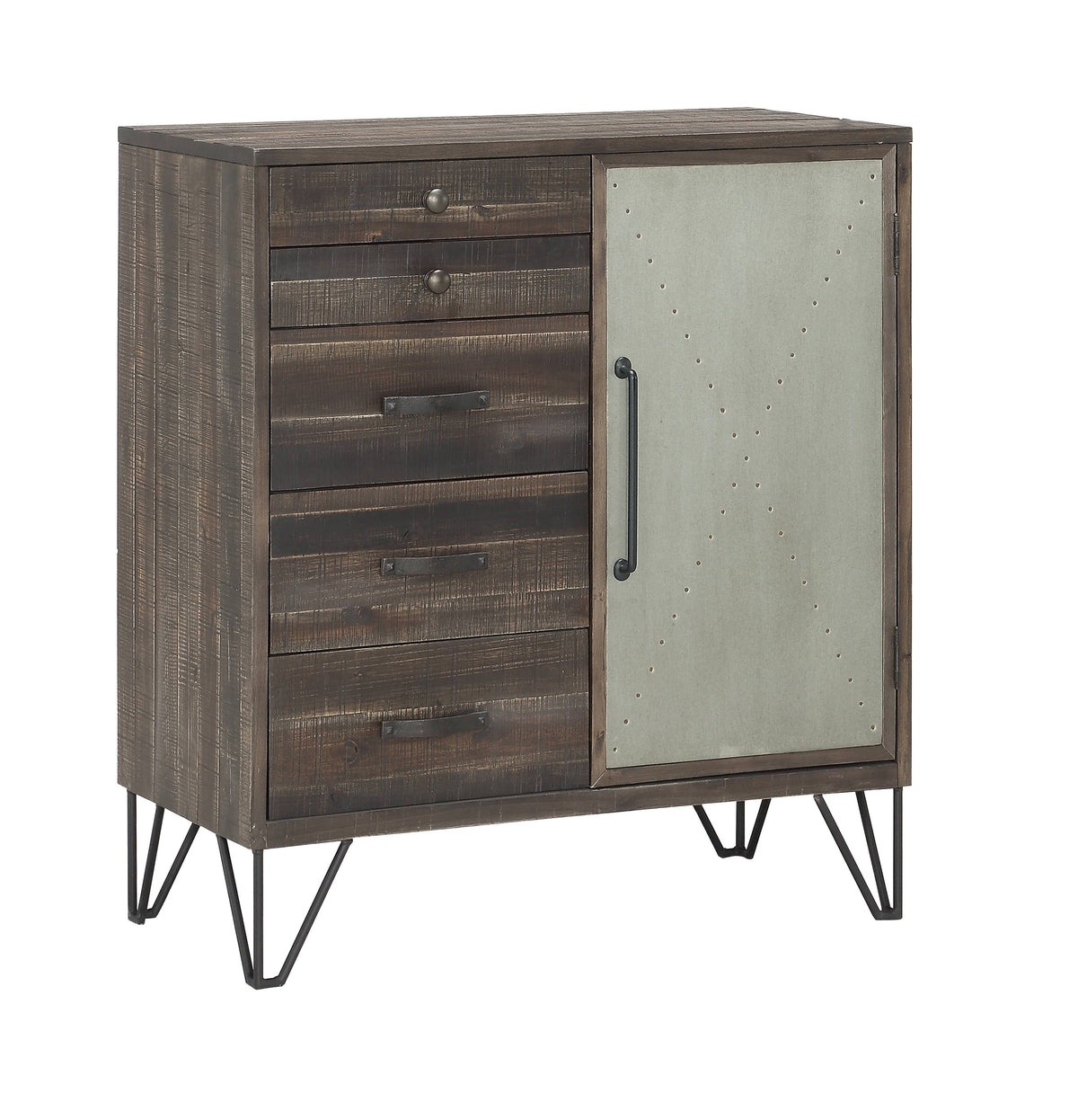 Brown One Door Five Drawer Cabinet S444318