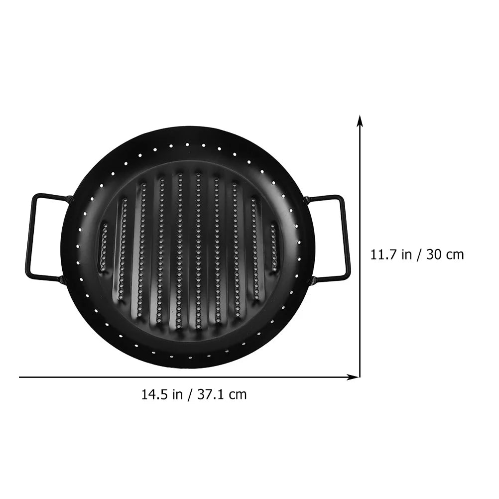 Grill Pan Korean Bbq Tray Griddle Stovetop Non Stick V7307