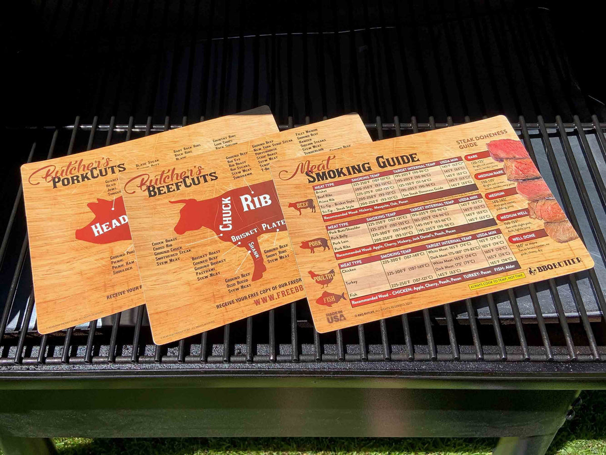 Meat Smoking Guide and Meat Cuts Magnet Pack U6705