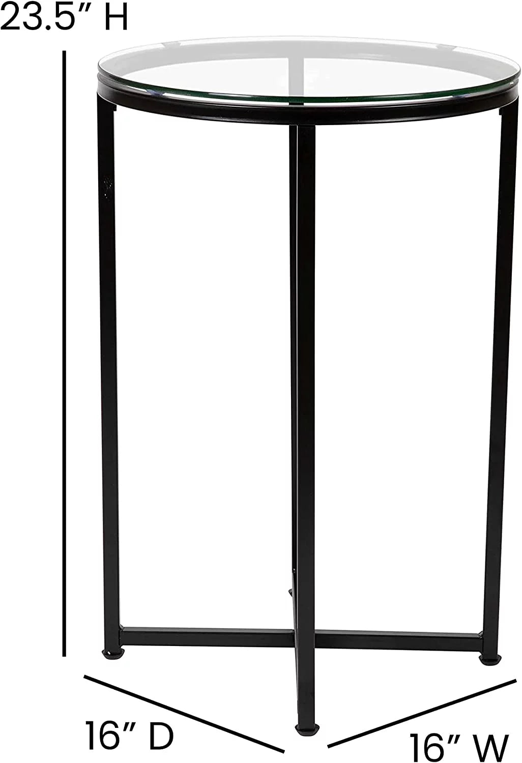 3 Piece Glass Top Occasional Table Set F1405